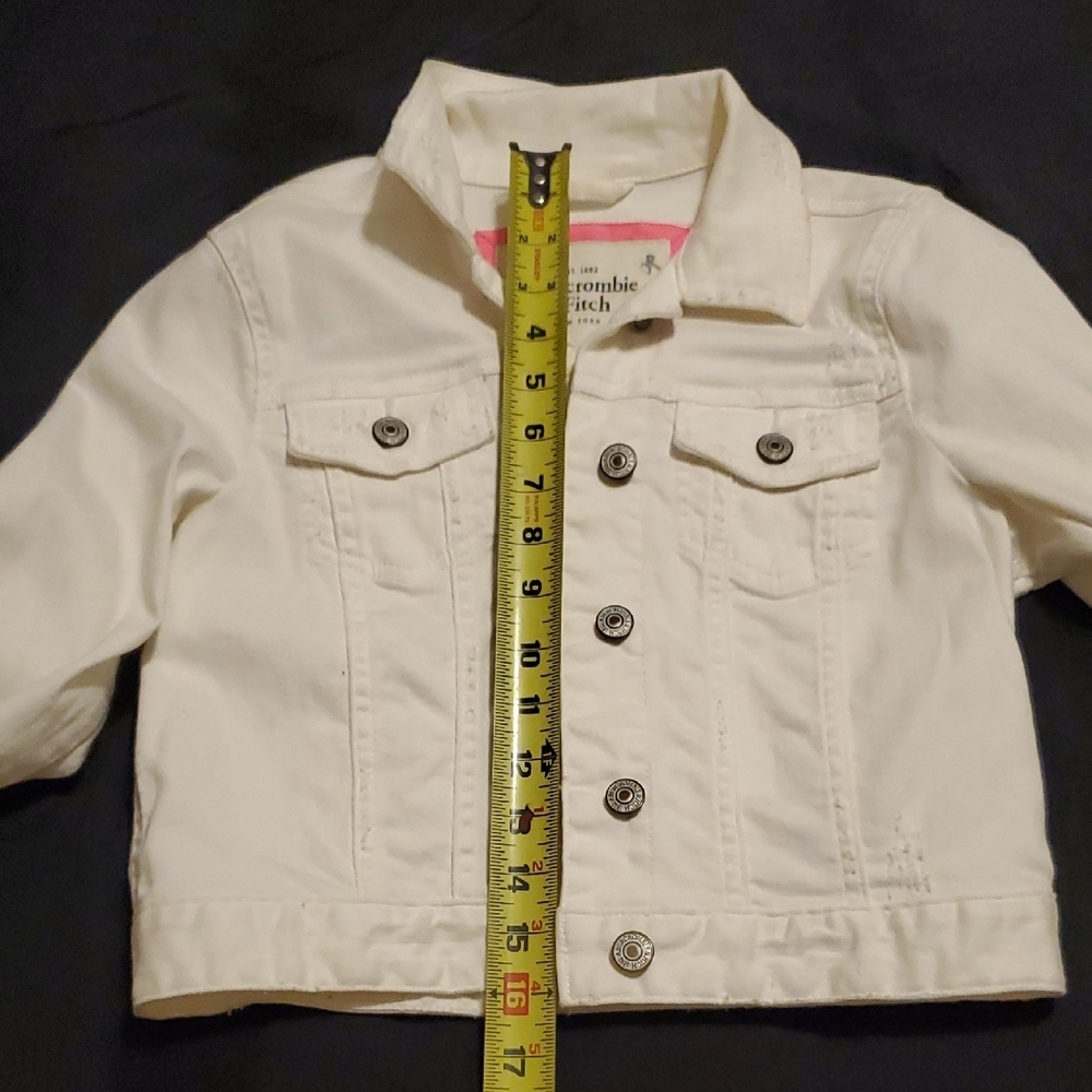 Abercrombie & Fitch White Jean Jacket - Picture 12 of 13